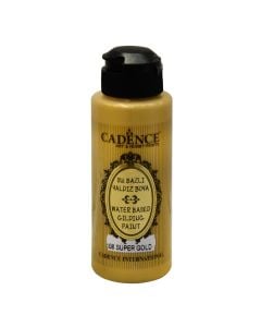 Metallic acrylic paint, Cadence, Gilding, 120 ml, Super Gold