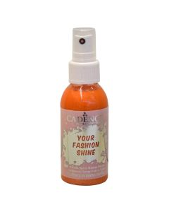 Fabric paint, Cadence, Your fashion shine, 100 ml , metalic, Orange