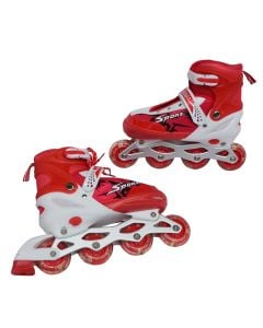 Skate with 4 wheels,  No. 39-42, red