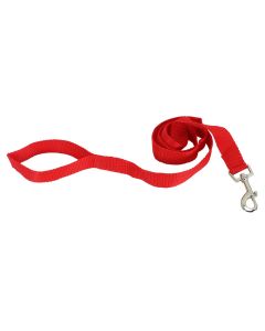 Rrip drejtues për qen,Cocco, nailoni, masa e mesme e madhe, 120 cm, e kuqe