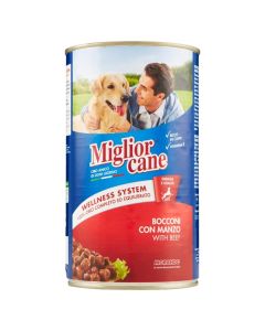 Ushqim për qen, Miglior Cane, 1250gr, me mish viçi