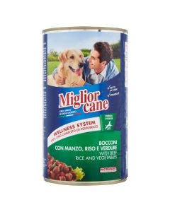 Ushqim për qen, Miglior Cane, 1250gr, me mish dhe perime