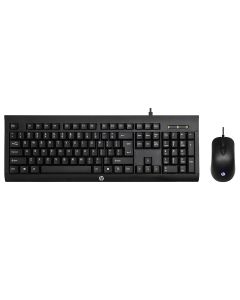 Keyboard and mouse, HP KM100, waterproof, 1000-1600 DPI, black color