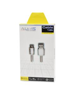 Fishë karikimi, Auris, CB03, USB-Lightning, 1.2 A, 100 cm, ngjyrë e bardhë