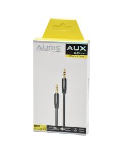 Fishë AUX, Auris, ARS-AU01, AUX - AUX, 3.5mm, 100 cm, ngjyrë e zezë