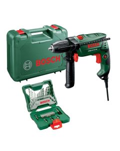 Set Trapan dhe aksesore shpimi, Bosch, Easy impact, 570, 570 W, 50-3000 rpm, 7.5 Nm, 13 mm, 10 mm beton, 8 mm metal, 25 mm dru