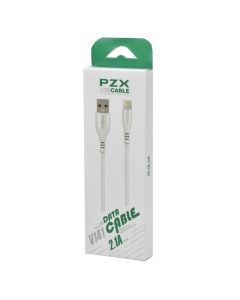 Fishë karikimi, PZX, V141, USB-Lightning, 2.1 A, 100 cm, ngjyrë e bardhë