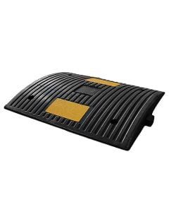 Speed limiter, 400 x 500 x 45 mm, rubber, black with yellow color