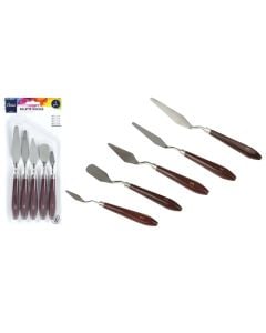 Set me spatula per piktore, Artist, metalike, 5 cope