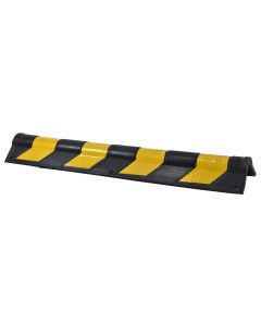 Rubber protectors for corners, 2 x 12 x 81 cm, 2300 gr, black with yellow