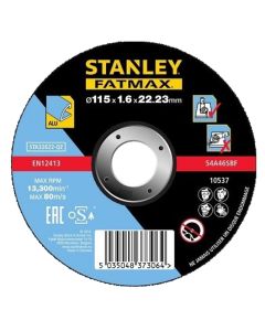 Aluminum cutting disc, Stanley, 1.6 x 22 x 115 mm