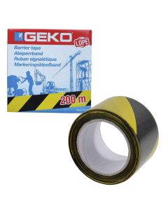Shirit kufizimi, Geko, 70 mm x 200 m, ngjyra e verdhe me te zeze