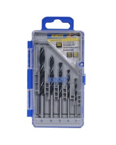 Set with wooden drilling bits, Kinzo, 3, 4, 5, 6, 8 mm