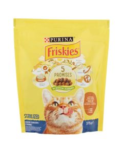 Sterilized cat food, Fiskies, 375 g, Turkey and vegetables