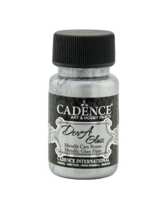 Glass paint, Cadence, Dora metallic paint, Silver, 50 ml