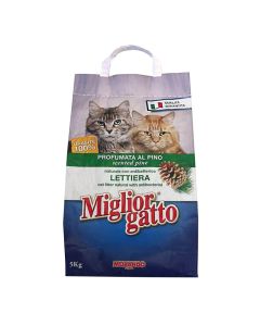 Rërë për mace, Miglior Gatto, 5 kg, bentonite, aromë pishe