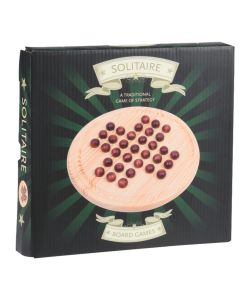 Fun game, Solitaire, 21x21 cm, wooden material