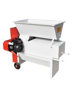 Grape press, 2000 kg/hour, 2 HP, enameled surface, aluminum rollers, 1 piece