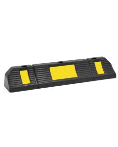 Parking blocker, 12 x 60 cm, with reflective strip, rubber
