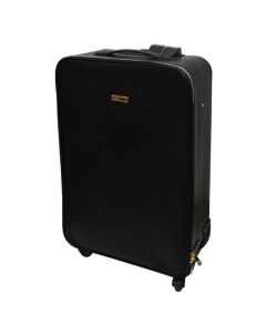 Valixhe udhëtimi, ProWorld, tekstil, 20", W17 x D34 x H52 cm, ngjyra e zezë