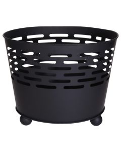 Deep brazier, 45 x H35 cm, black color, metal body
