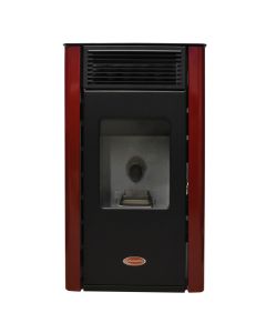 Sobe me pelet, FlumenFire, Baby, 7.5 kW, e kuqe, konsumi elektrik 140-350 W, rendimenti 89.1-93.1 %