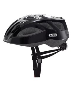Helmet for bicycles and scooters, Abus, size M, LED light, with ventilation and mosquito nets, black color