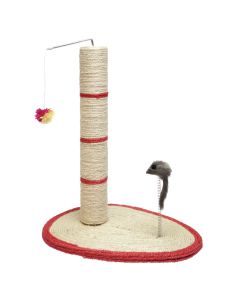 Cat scratcher, Camon, 30x40xH46 cm, oval shape, red and beige