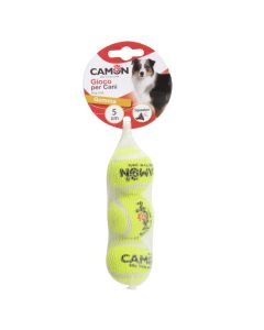 Ball-shaped dog toy, Camon, 3 pcs, 5 cm, natural rubber