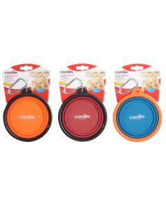 Portable water bowl, Camon, d11.5 cm, 350 ml, for travel