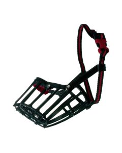 Maske mbrojtese per qen, Camon, 25 cm, L9 cm, ( Jack Russell Terrier, Schnauzer nano ), plastike, ngjyra e zeze