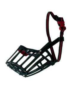 Maske mbrojtese per qen, Camon, 35 cm, L12 cm, ( Airedale, pastore Tedesco,English Setter ), plastike, ngjyra e zeze