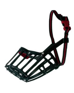 Maske mbrojtese per qen, Camon, 39 cm, L18 cm, ( Akita, Schnauzer Gigante, Alano ), plastike, ngjyra e zeze