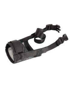 Maske mbrojtese per qen, Camon, M, ( Schnauzer medio, Barbone medio, Whippet ), tekstil, ngjyra e zeze