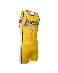 4U Sports, LA Lakers, James, Kids Basketball Uniform, Size 10, Suit 1