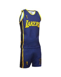 4U Sports, LA Lakers, James, Size L, Suit 2, Adult Basketball Uniform