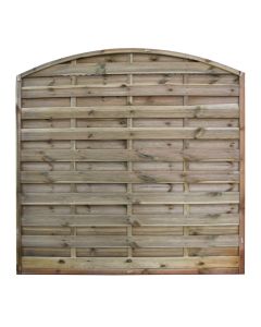 Treated wooden panel, 180x180 cm, frame thickness 45x45 mm, arched, natural color