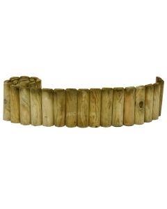 Treated wooden border, 20 x 200 cm, natural color