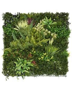 Artificial leaf fence, Giardino Verde, Viena, Gaea, 100x100 cm, 2950 gr/m², 1474 leaves/m², green color with shades