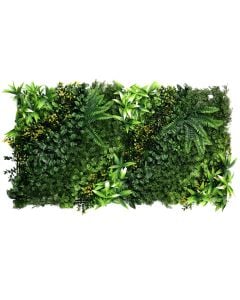Artificial leaf fence, Giardino Verde, Venice, Multielement, 50x100 cm, 1200 gr/m², 484 leaves/m², green color with shades
