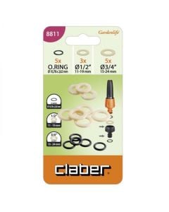 Guarnicion per bashkues, Claber, 5xØ10.78 mm, 3x1/2ª, 5x3/4ª