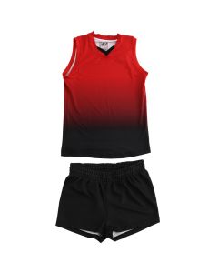 Volleyball uniform for women, 4U Sports, L, red and black