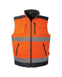 Phosphorescent work vest, Capriol, size L, double sided lining
