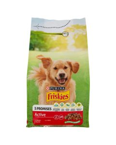Ushqim per qen aktiv, Friskies, 1.5 kg, me mish vici