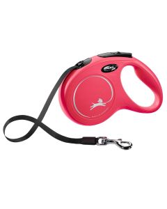 Litar drejtues per qen, Flexi, Classic, M, 5m, 25 kg, ngjyre e kuqe