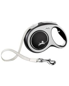 Litar drejtues per qen, Flexi, Comfort, L, 5m, 50 kg, ngjyre e zeze