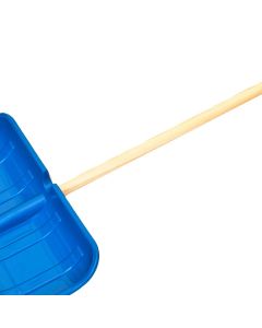 Shovel, Big, 55 x 140 cm, plastic head, wooden handle, T shape