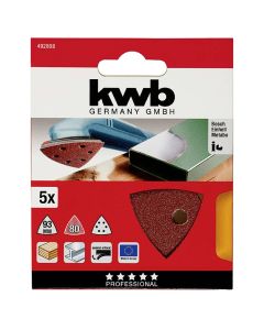 Leter zmerile trekendore, KWB, P80, 93 mm, 5 cope