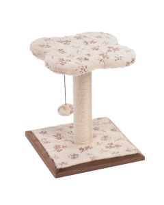 Cat scratching post and seat, Imac, Molly, 33x33xH49 cm, tree shape, beige