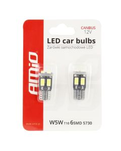 Llampa Led Canbus Amio Am-01622 5730-6Smd W5W 12V White